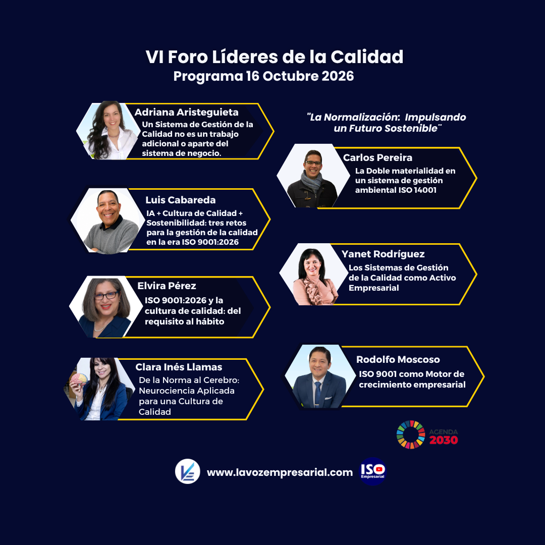Programa del VI Foro Líderes de la Calidad del 16 de octubre de 2026
